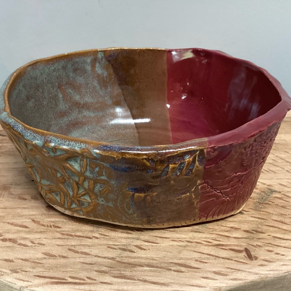 🔴 Beautiful Handcrafted Clay / Ceramic / Pottery Bowl / Candle Holder / Decor - Picture 5 of 16